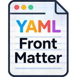 YAML Front Matter Bar